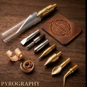 Universal 8-piece Wood/Leather  Burning Tool Replacement Tip Set